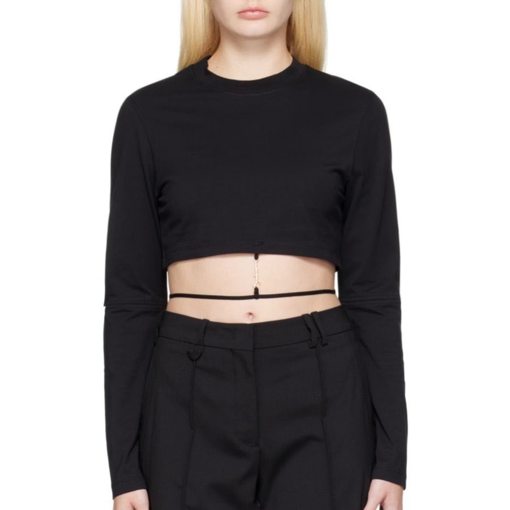 Jacquemus Black Le Papier ‘Le T-Shirt Pino’ Long Sleeve T-Shirt